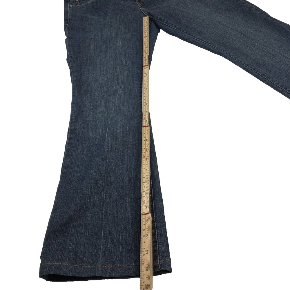 Levis 515 Jeans Sz 12 Short Womens Blue Pants Stretch Ladies Mid‎ Rise Bootcut - Picture 3 of 11